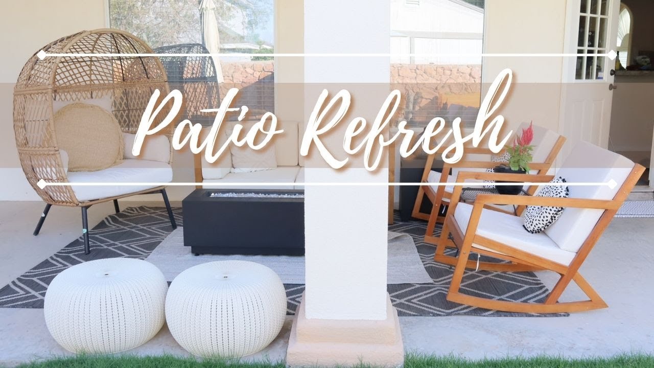 MINI PATIO MAKEOVER || BACKYARD REFRESH 2021