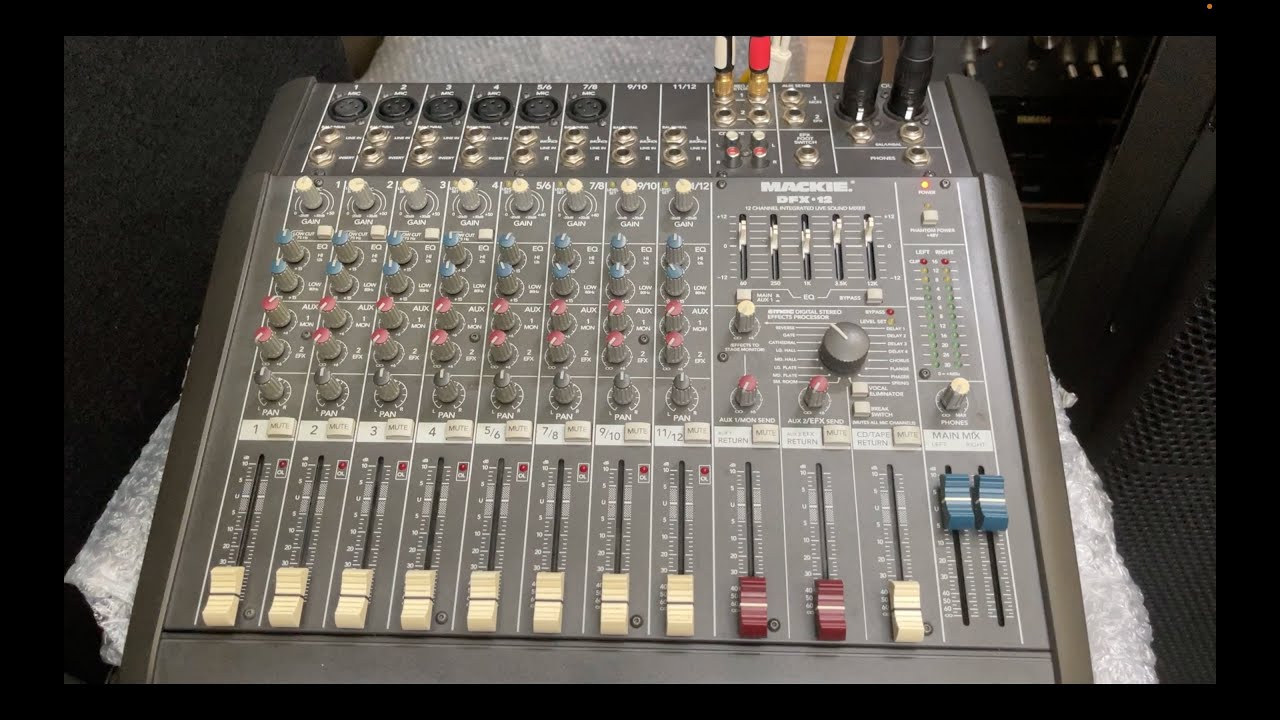 Khui Thùng Xốp Bàn Mixer Mackie DFX Ship Ebay Nhật Tại Sang Audio