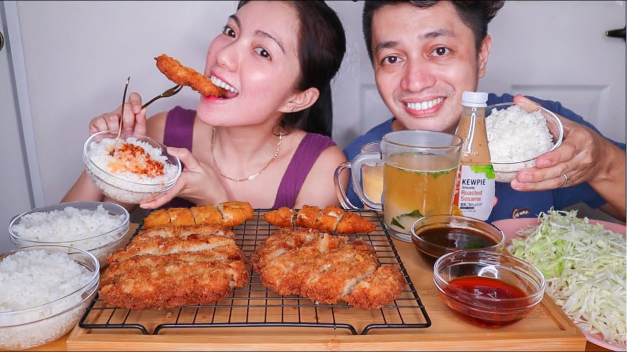 Chicken & Pork Katsu Mukbang! Yabu Style!