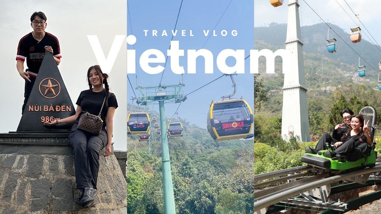 Roller coaster in a TEMPLE?! 🎢 — Ba Den Mountain, Tay Ninh | Vietnam Vlog 🇻🇳