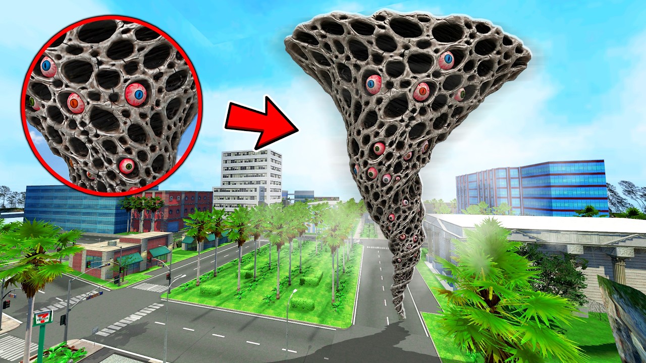 Drone Catches TORNADO TRYPOPHOBIA In The City... (Garry's Mod)