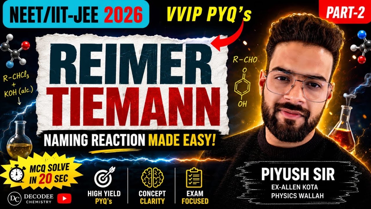 😱Reimer–Tiemann Reaction: Galti Mat Karna! Most Tricky Questions#chemistry #neet2026 #iitjee 