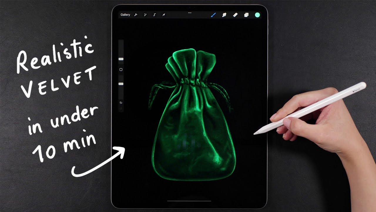 Draw With Me: Realistic Velvet | Procreate Digital Art