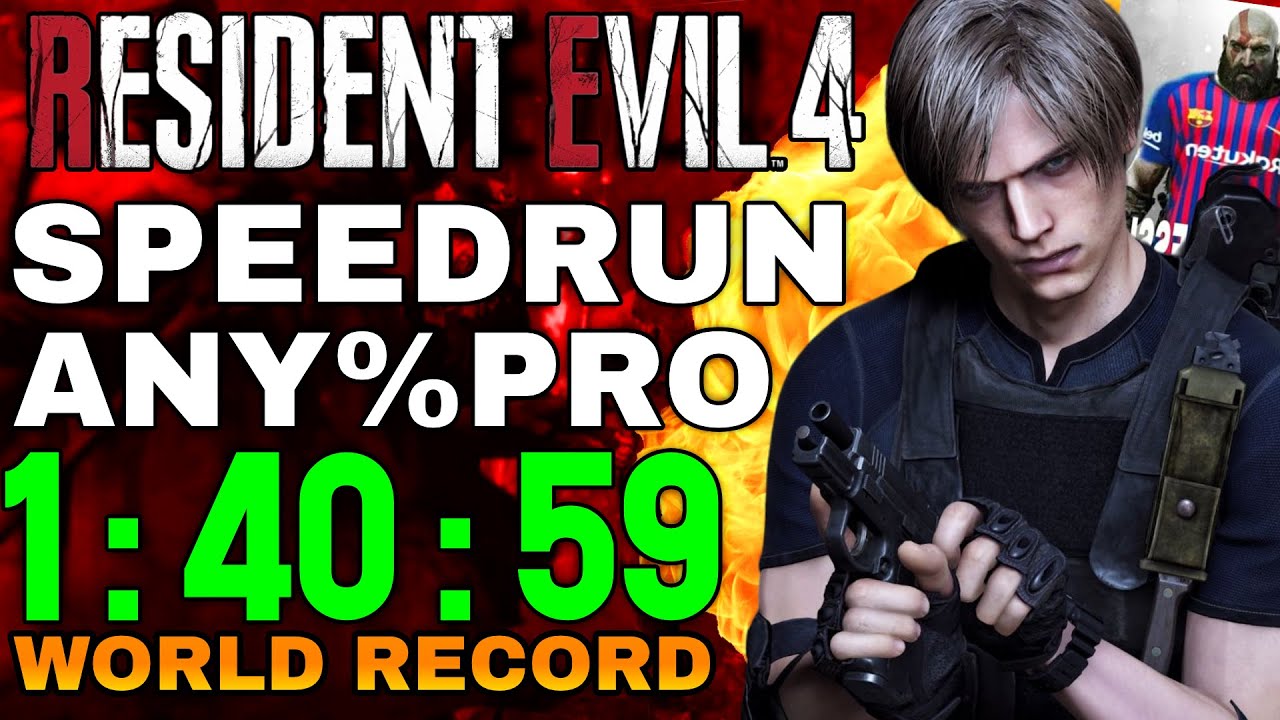 (FWR) Resident Evil 4 Remake Any% Professional Speedrun DA0 1:40:59 WORLDS FIRST SUB 41