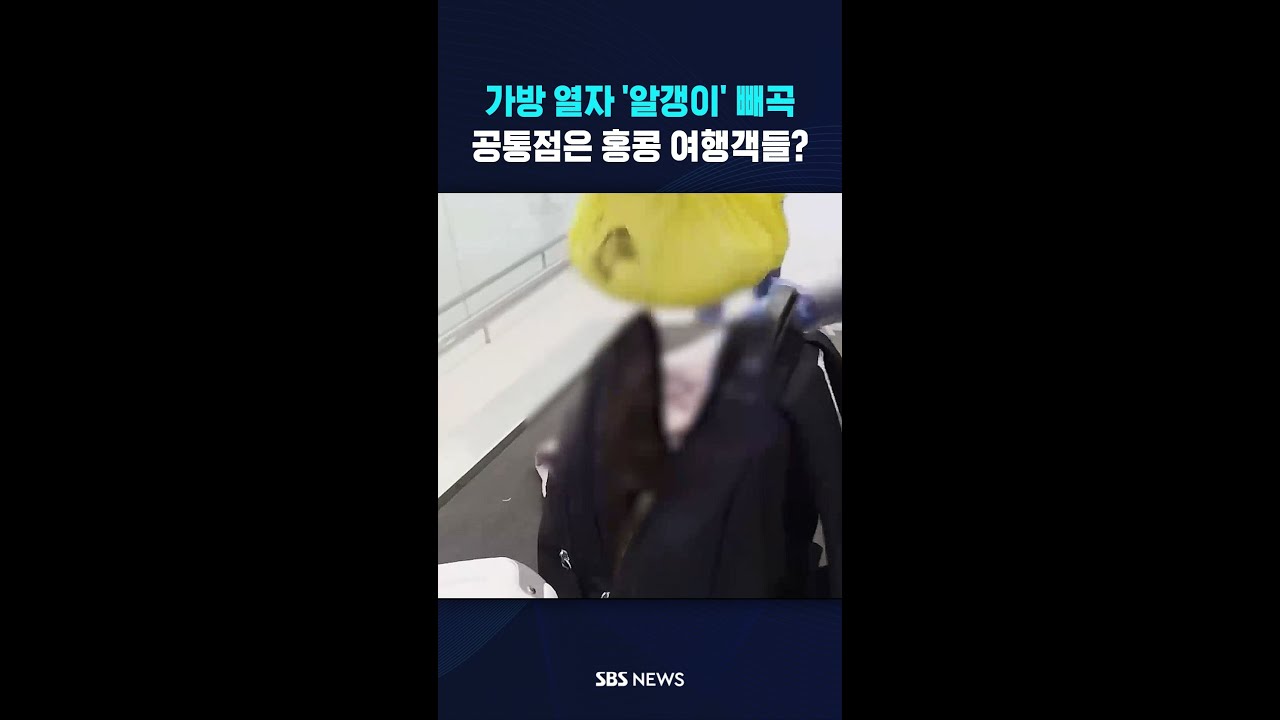 가방 열자 '알갱이' 빼곡..공통점은 홍콩 여행객들? #shorts