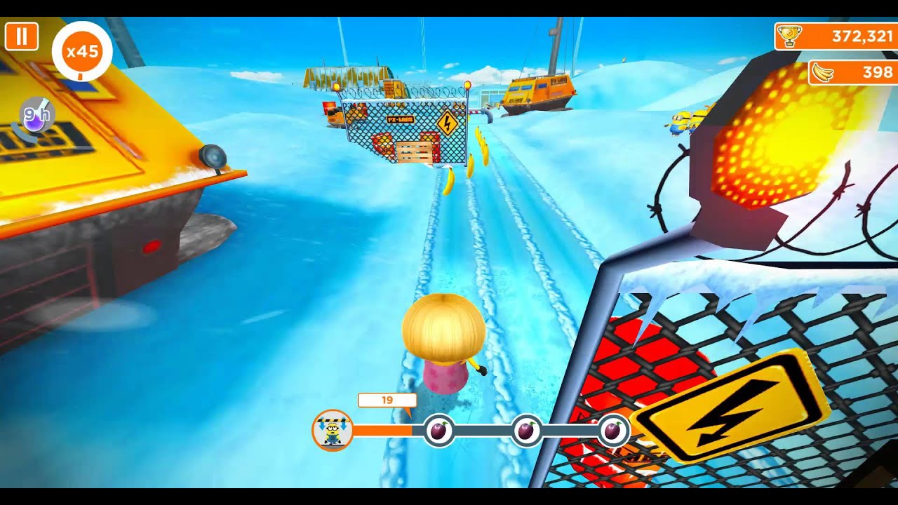 Minion Rush - Playing Level 264 in the Artic Base!