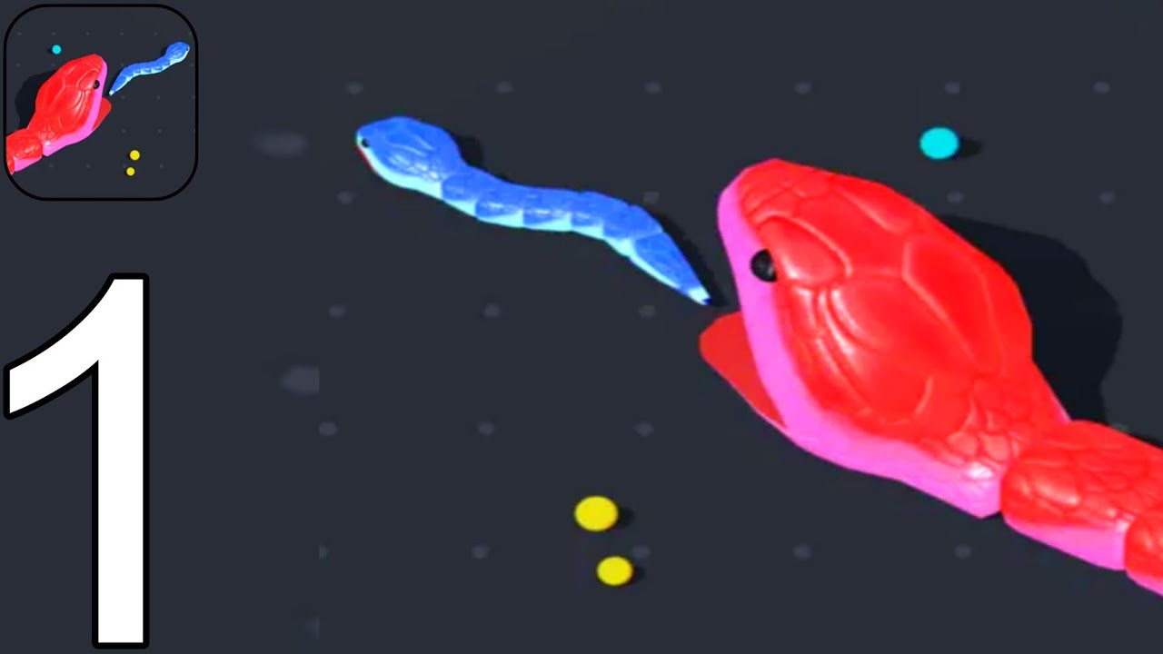 Snake Clash - Gameplay Walkthrough Part 1 Tutorial NEW Mobile Game (Android,ios)