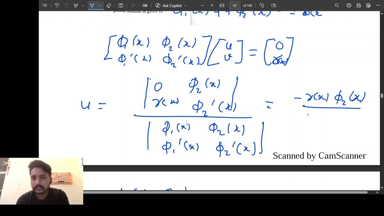 recall method of variation of parameters