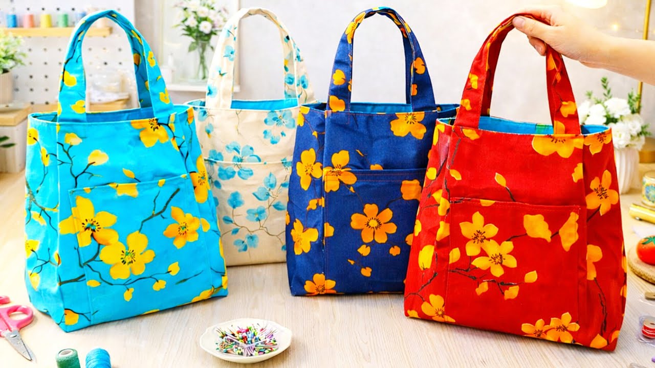 Cute Tote Bag Sewing Tutorial | Easy & Quick DIY