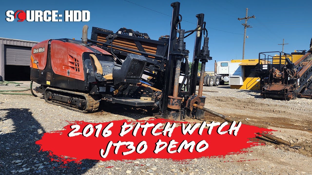2016 Ditch Witch JT30 drill demo | SOURCE: HDD
