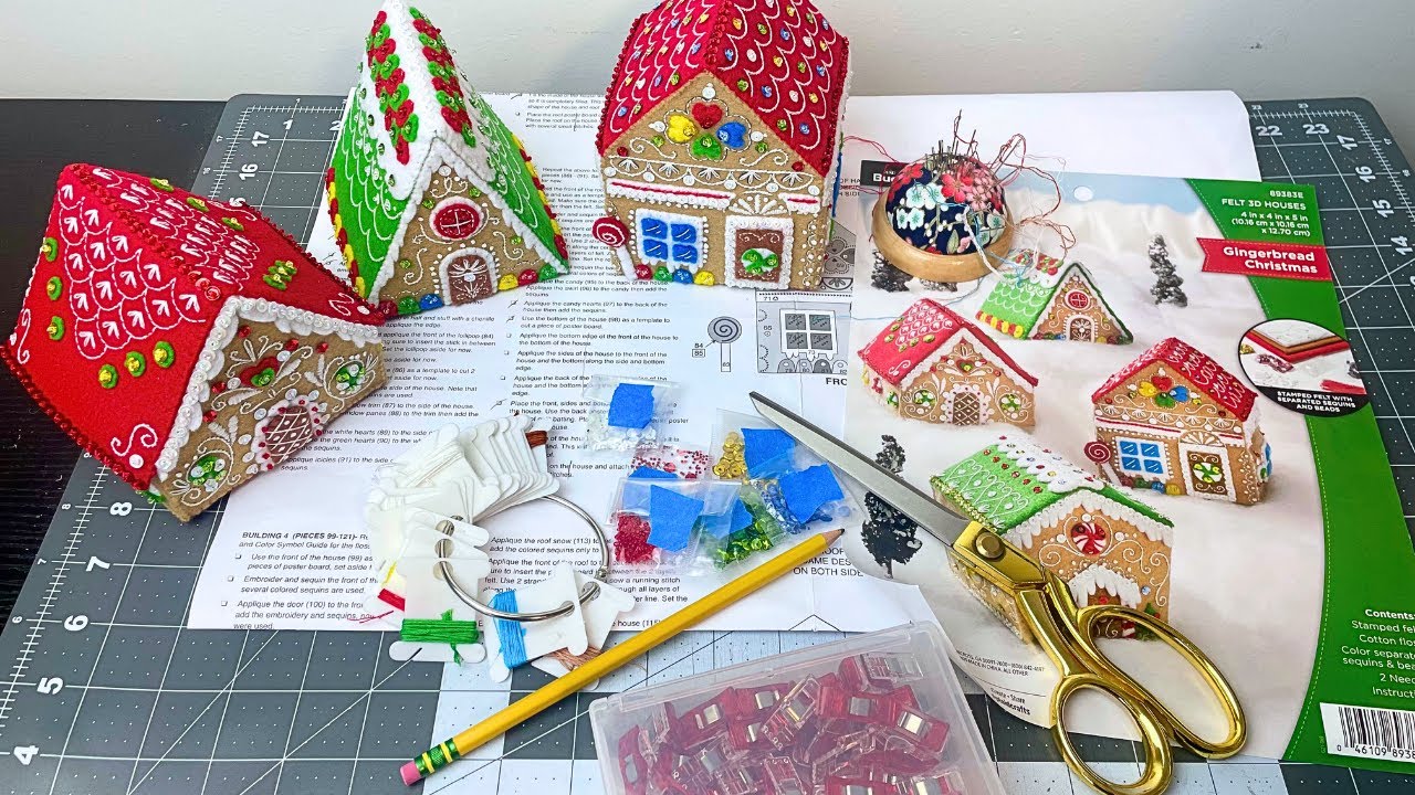 🏠 The Big One! Bucilla Gingerbread 3D House – Part 4 | Detailed Embroidery on the Largest House