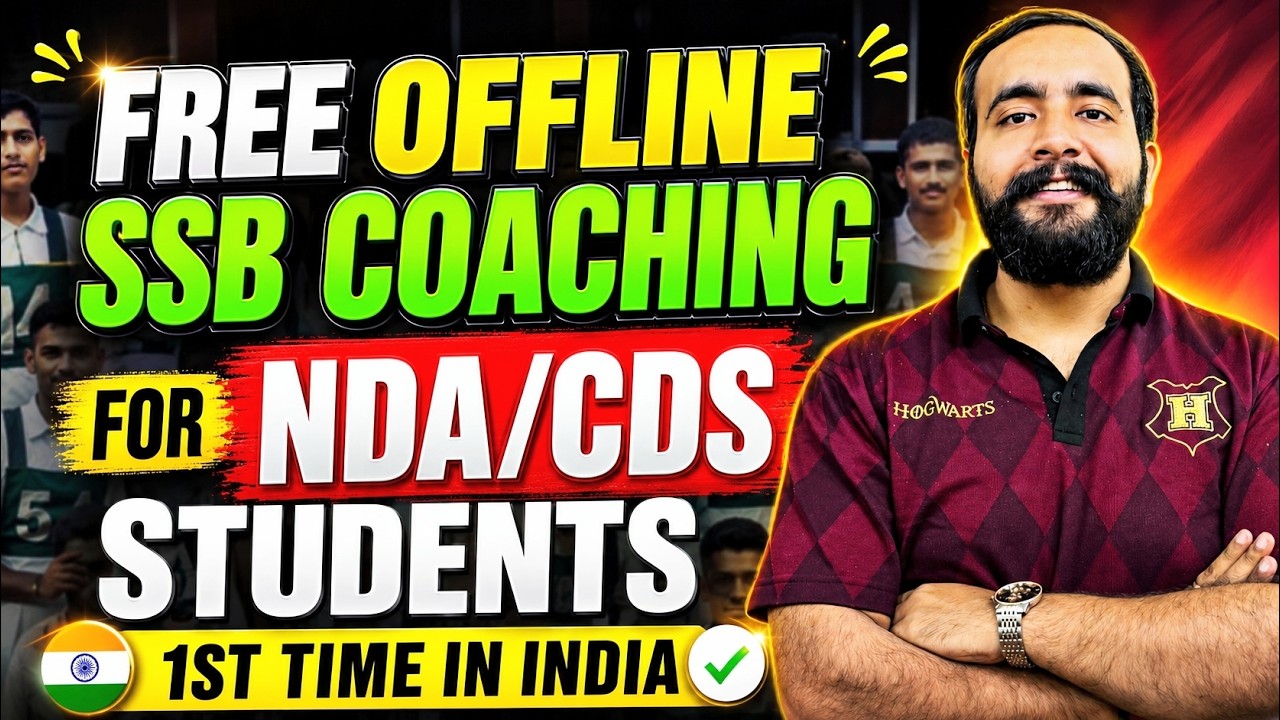 Free Offline SSB Coaching For ALL!!! || 0rs Main SSB Coaching Sabke Liye!!