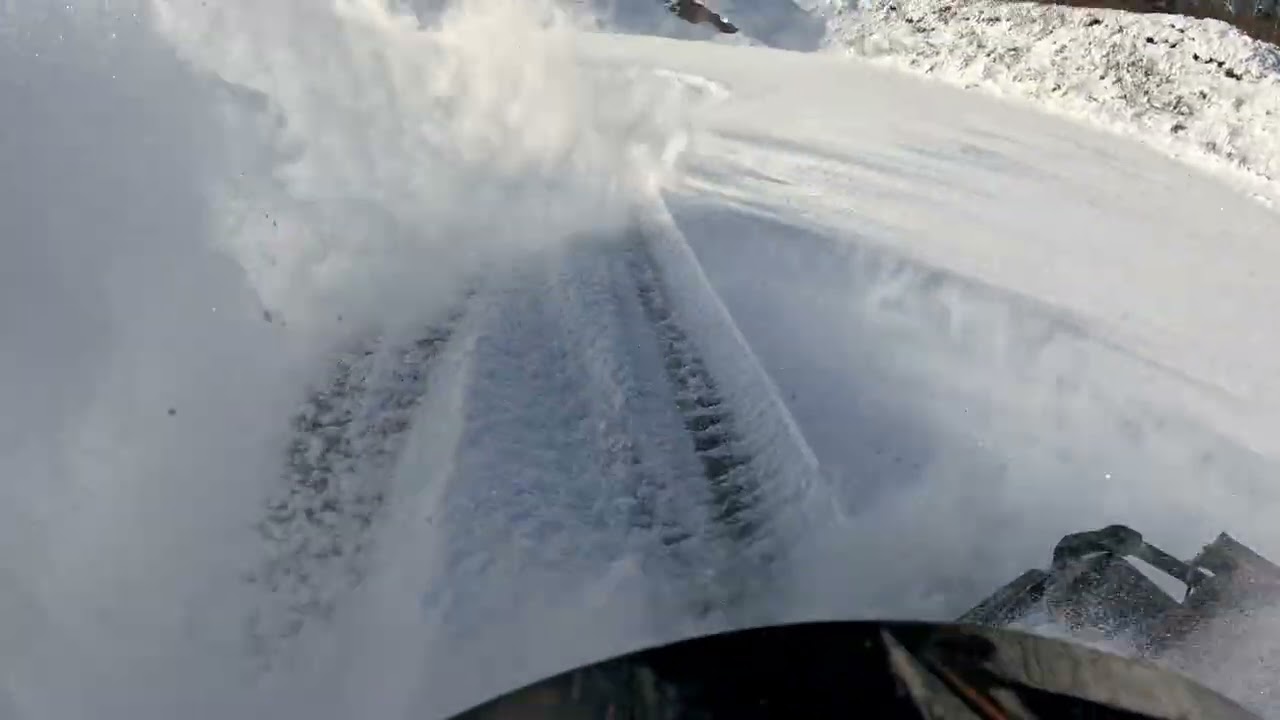 Enjoying the snow and ice while it last.