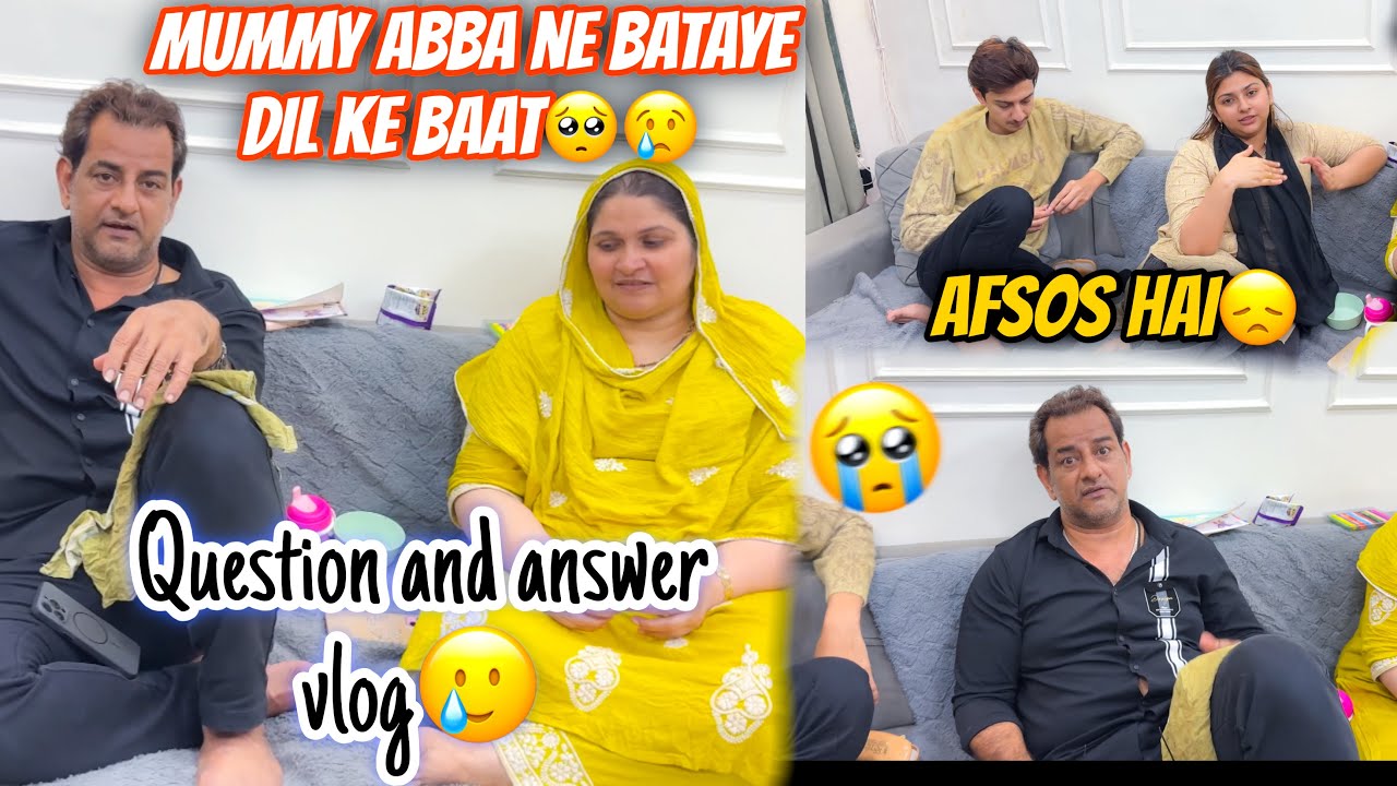 Mummy abba ne bataye dil ki baate😢🥺| diye sawalo ka jawab😅 | Question and answer vlog 