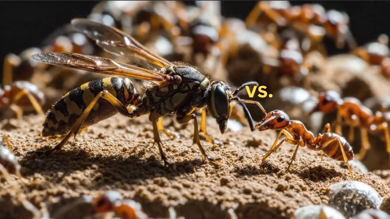 10,000 ANTS vs 1,000 WASP NEST