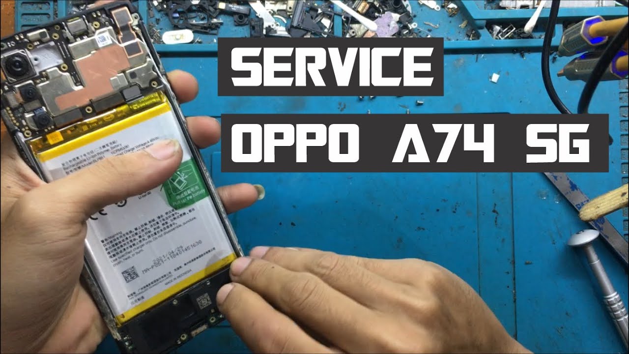 perbaikan OPPO A74 5G display blank