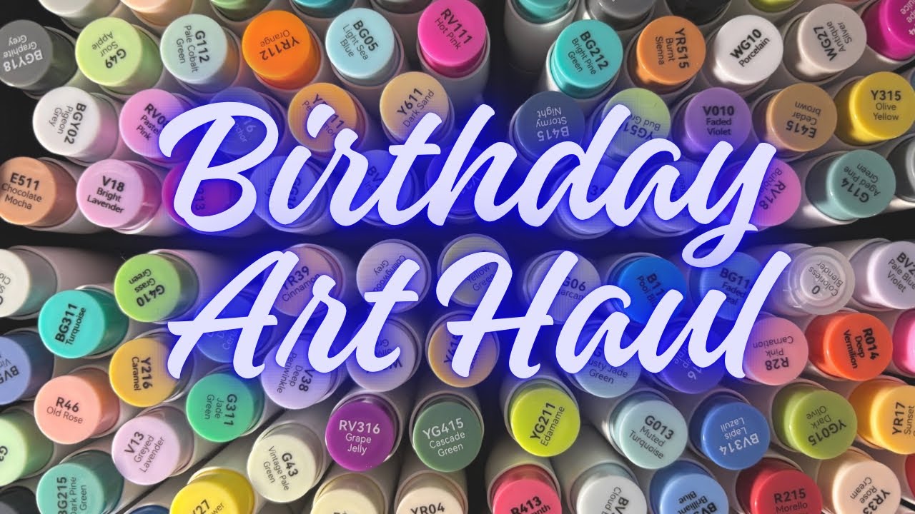 Colouring Books and Art Supplies I Bought for My Birthday 2025