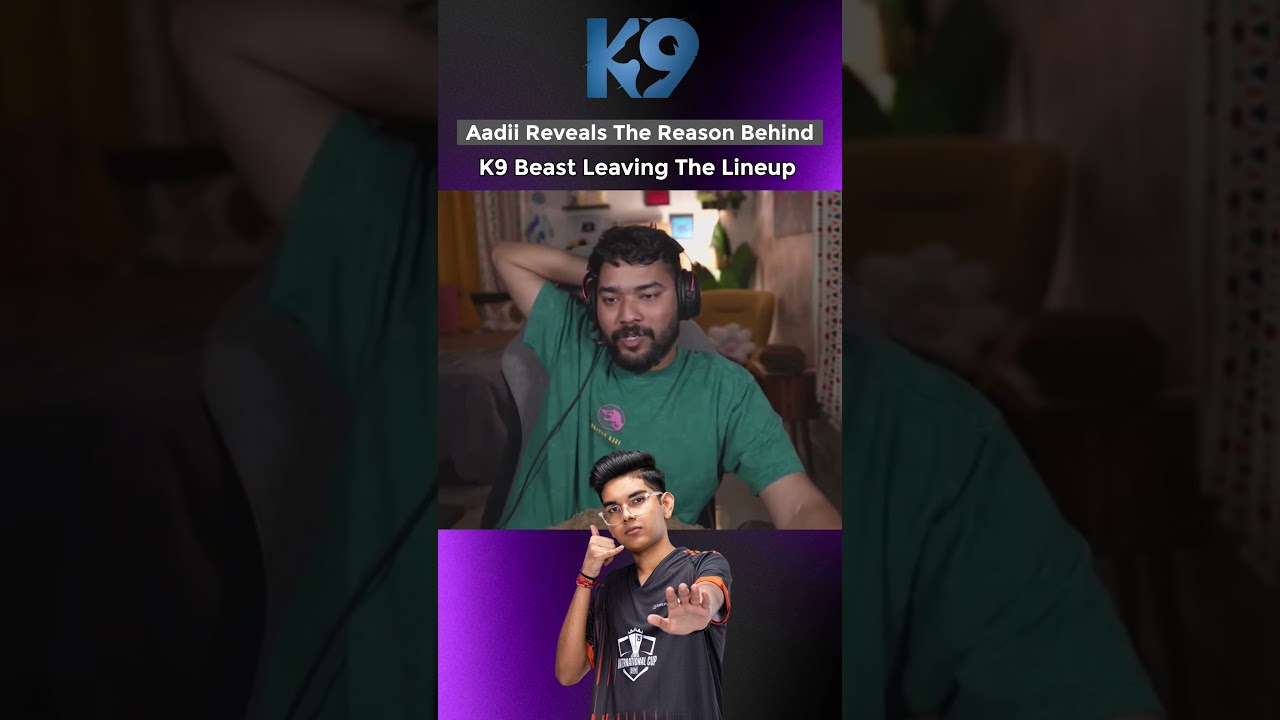 Aadii Reveals The Reason Behind K9 Beast Leaving The Lineup😱#k9esports #bgmiesports #beast #cegc