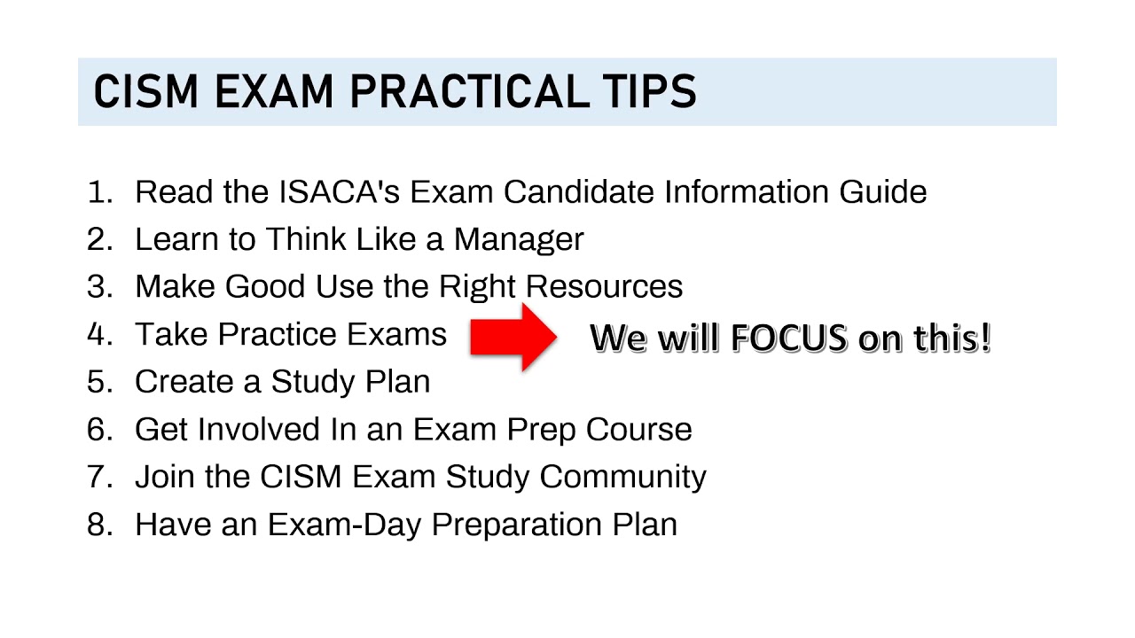 Tips & Tricks: CISM Exam Cheat Sheet - Pass It on the First Attempt!