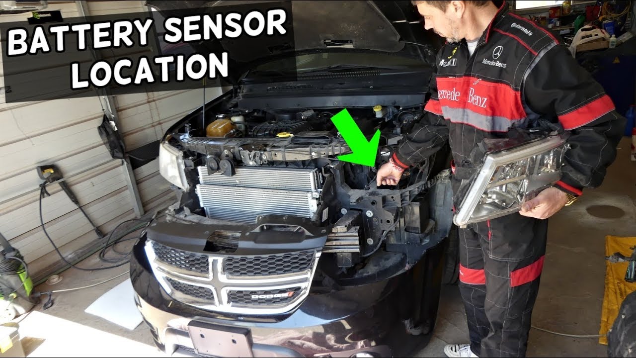 DODGE JOURNEY BATTERY SENSOR LOCATION REPLACEMENT  FIAT FREEMONT