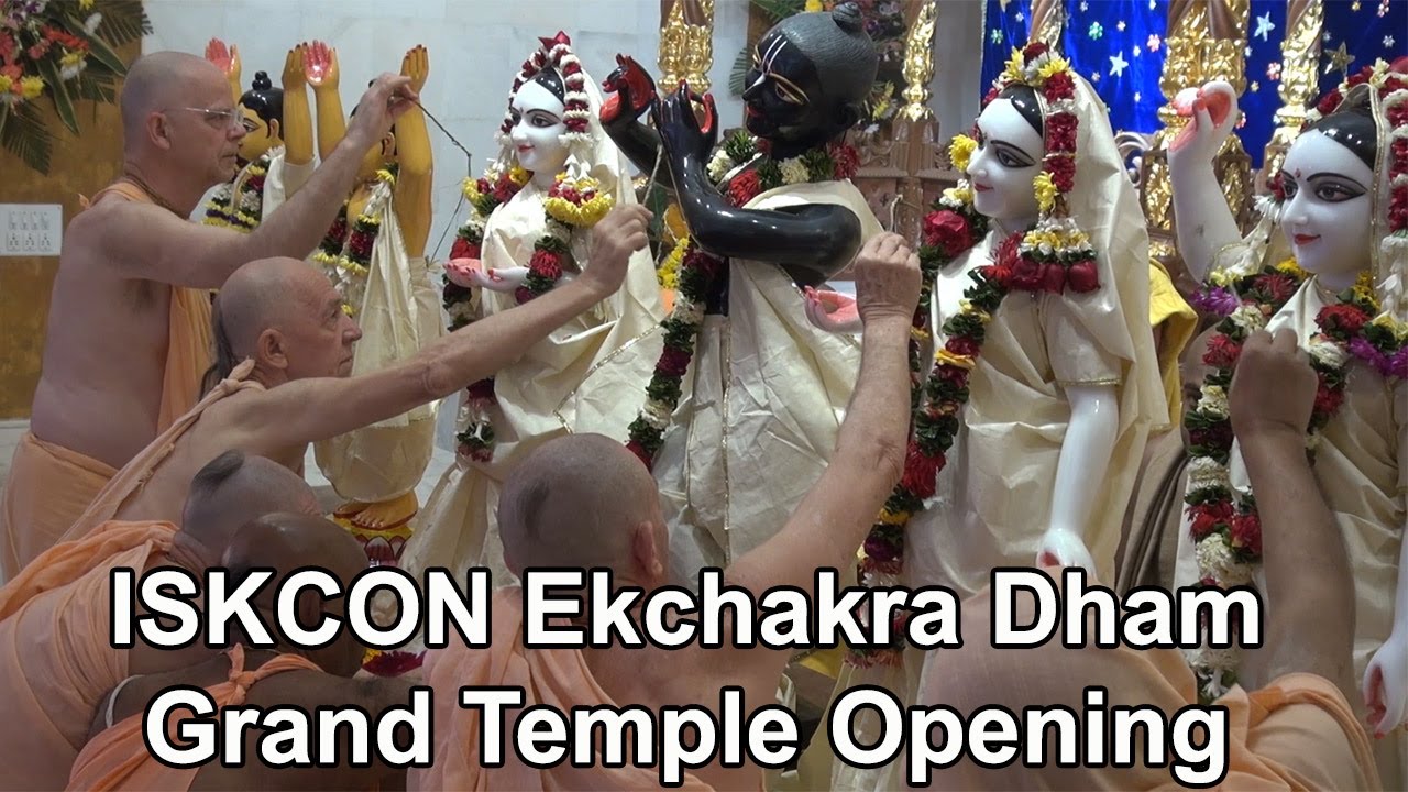 Ekchakra Dham Deity Installation - inaugurating a new and important ISKCON temple.