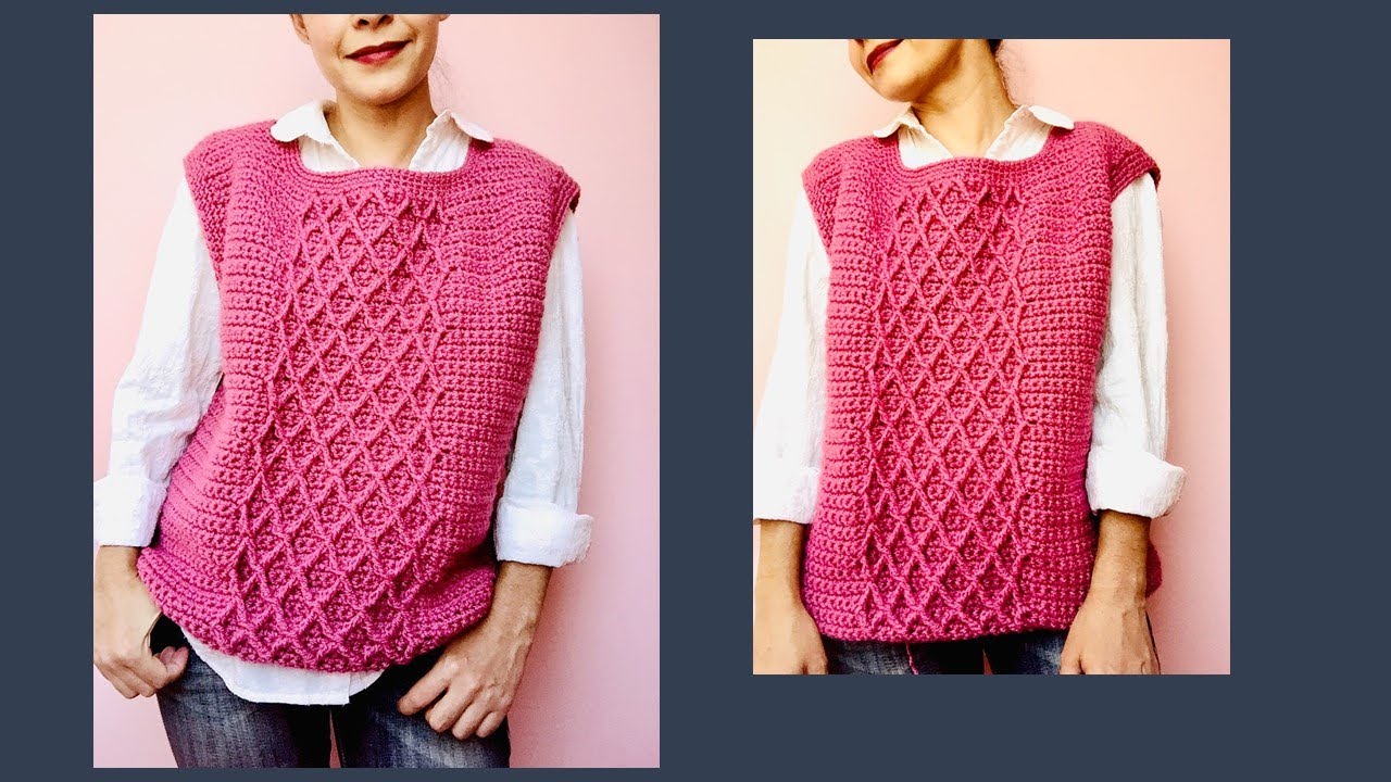 Chaleco a crochet para mujer ¡Tres tallas y paso a paso!