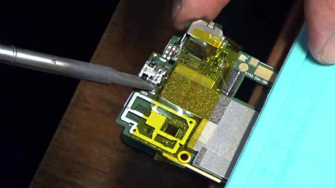 Замена разъёма Micro USB на Sony Xperia M2 (D2302)