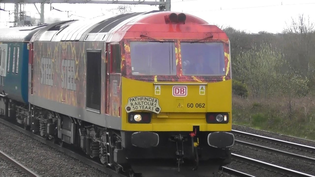 Acton Bridge & Crewe Basford Hall Junction with 60062 Steel on steel and 86101 on Charters 25/03/23