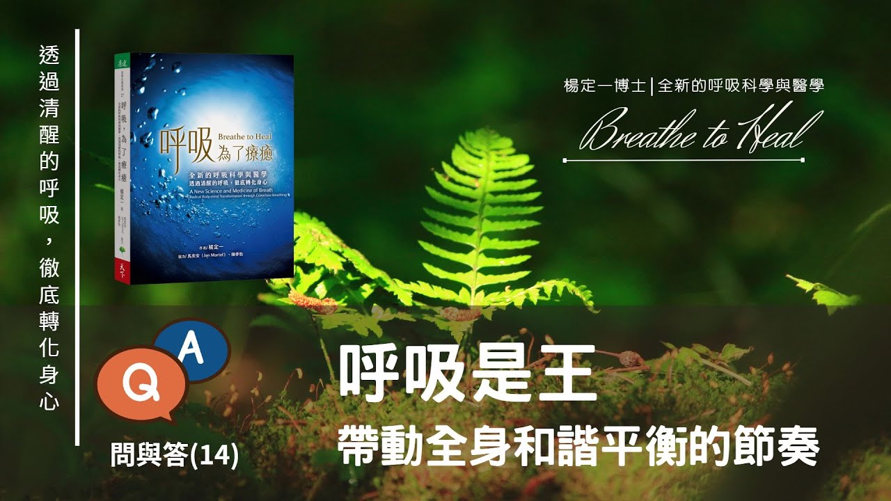 楊定一：呼吸是王，帶動全身五臟六腑和諧運作－呼吸，為了療癒QA（14）