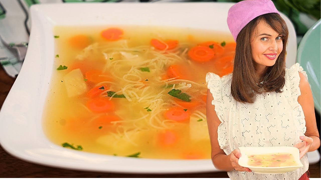 Куриный суп с лапшой – настоящий домашний суп