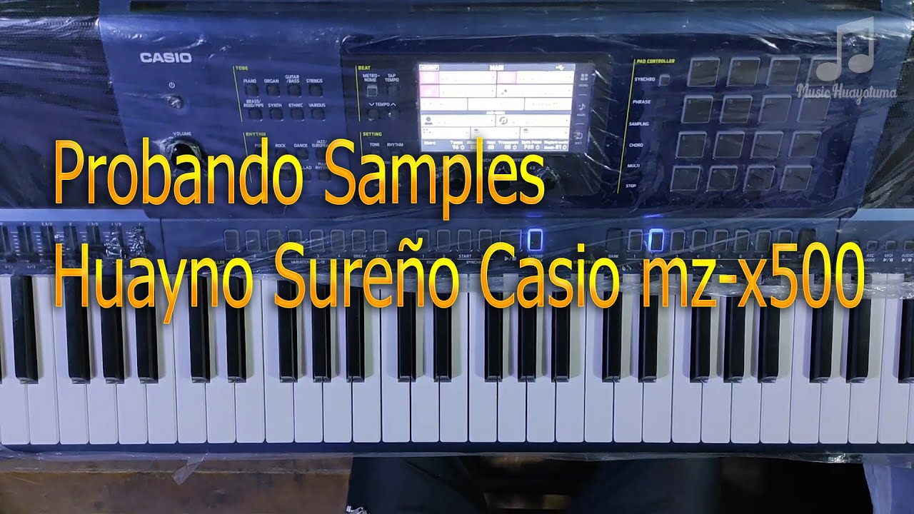 Probando Samples Huayno Sureño Casio mz-x500