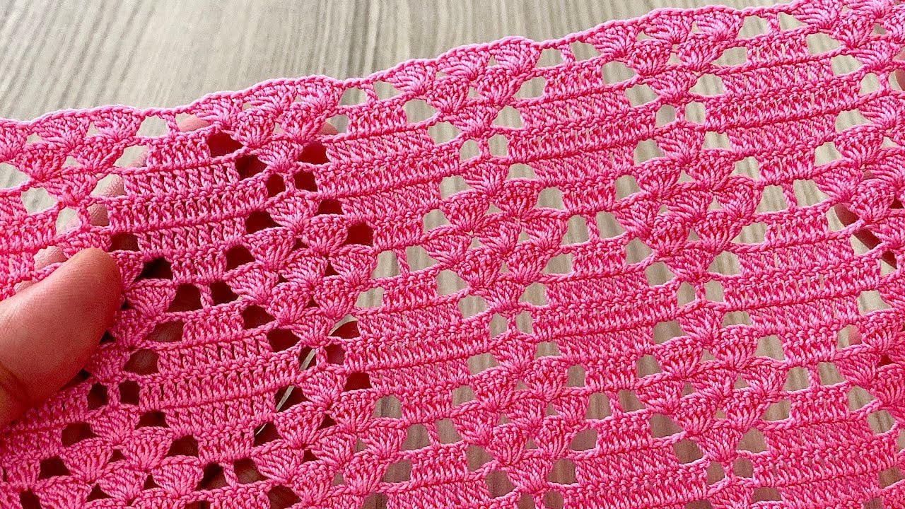 🩷Extraordinary Crochet Tile Pattern🩷 How to Make a Pattern for a Blouse or Runner
