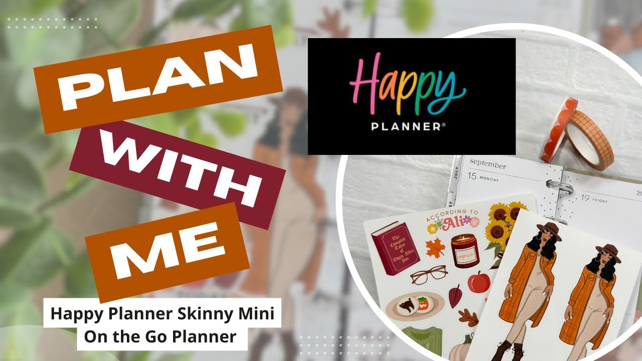 🍂 PLAN WITH ME 🍂 Happy Planner Skinny Mini | On the Go Planner | Skinny Mini | PWM | 09/15/25