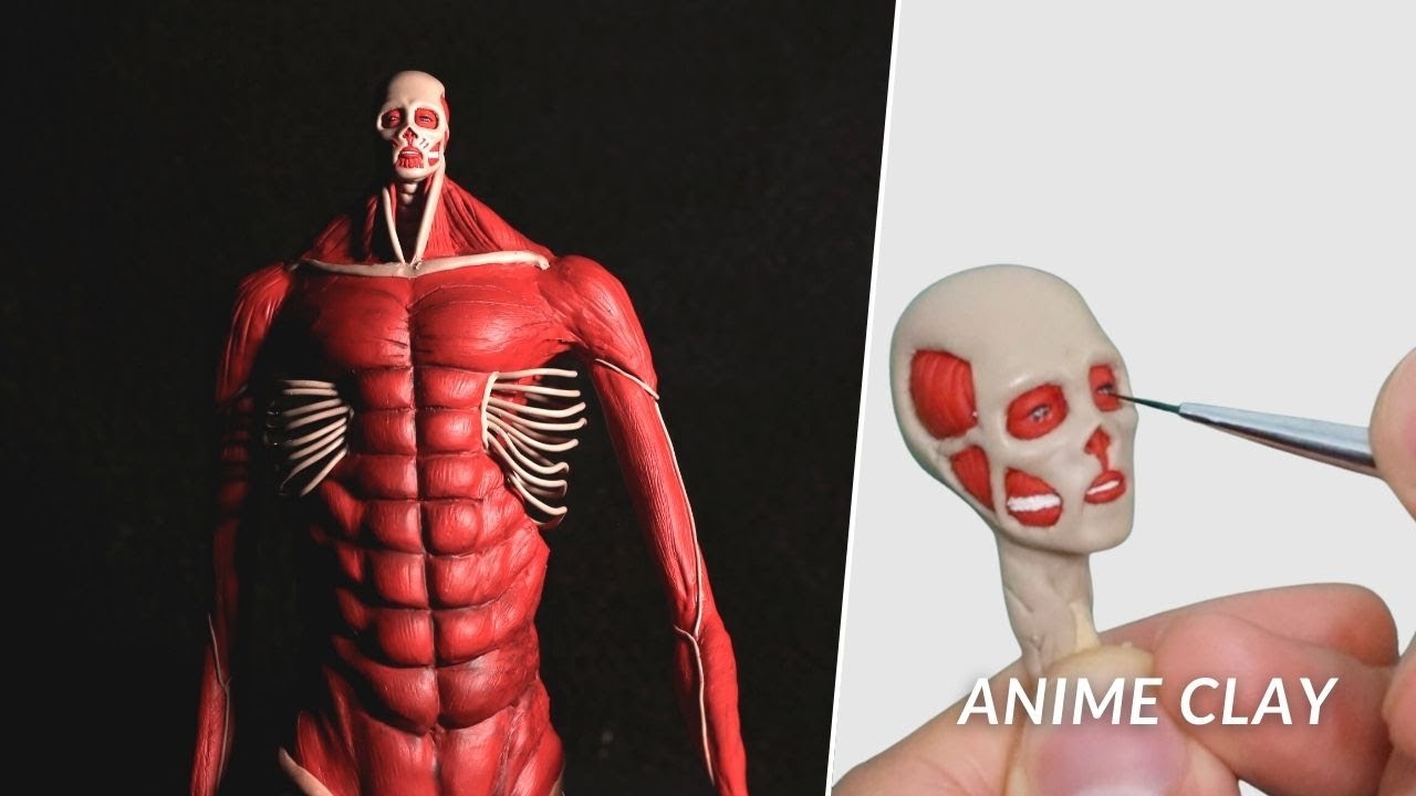 Sculpting Colossal Titan Armin | Attack On Titan | Shingeki No Kyojin | 進撃の巨人,超大型巨人出現