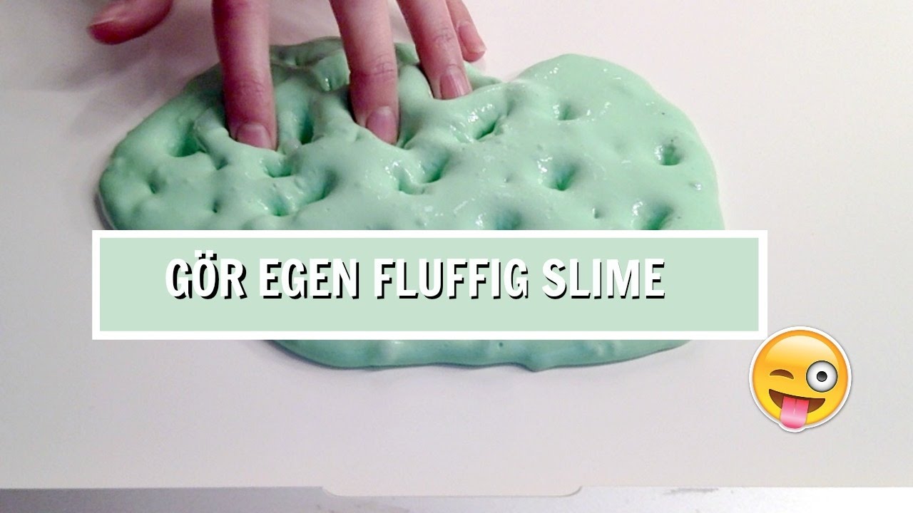 Gör egen fluffig slime!