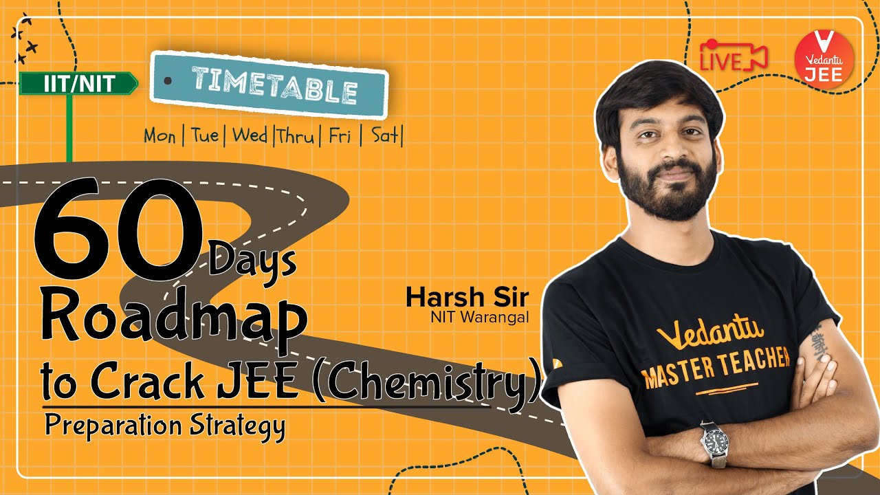 60 Days Roadmap to Crack JEE (Chemistry) 🔥 | JEE 2021 Preparation Strategy | Harsh Sir | Vedantu JEE