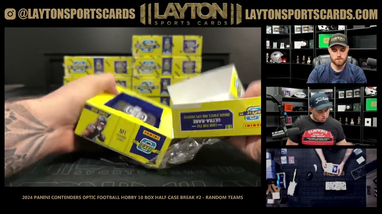 2024 Panini Contenders Optic Football Hobby 10 Box Half Case Break #2