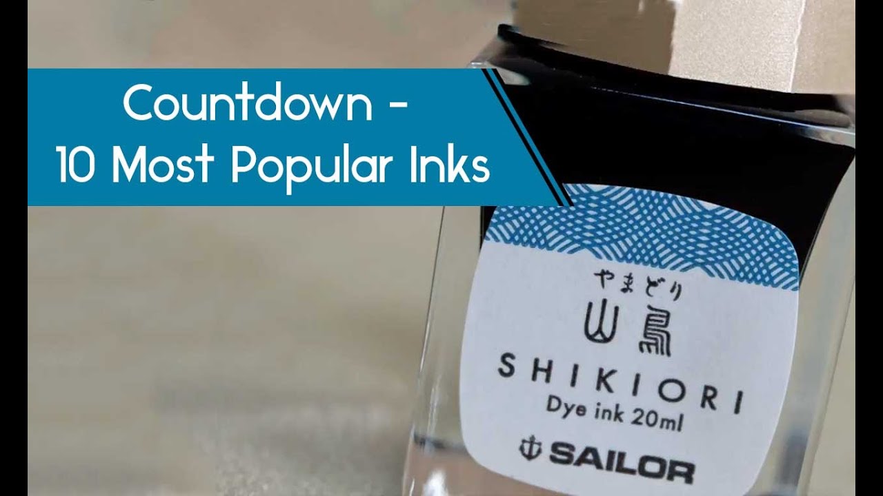 Pure Pens Countdown: Our 10 Most Popular Fountain Pen Inks