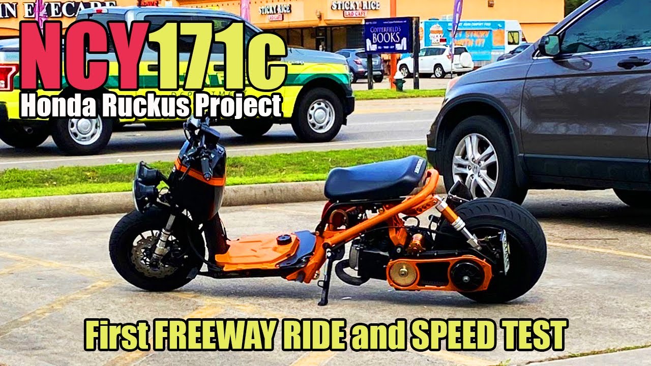 171cc GY6 Ruckus Первая поездка по шоссе и тест скорости #Honda #Ruckus #SmallEngineVelocity
