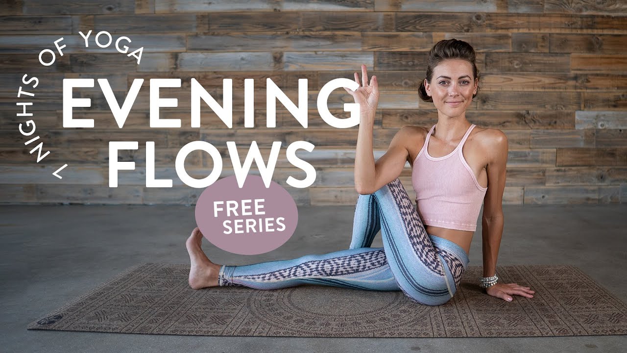 FREE 7-DAY YOGA PROGRAM 🌙✨ A yoga class for every night of the week 🌙✨