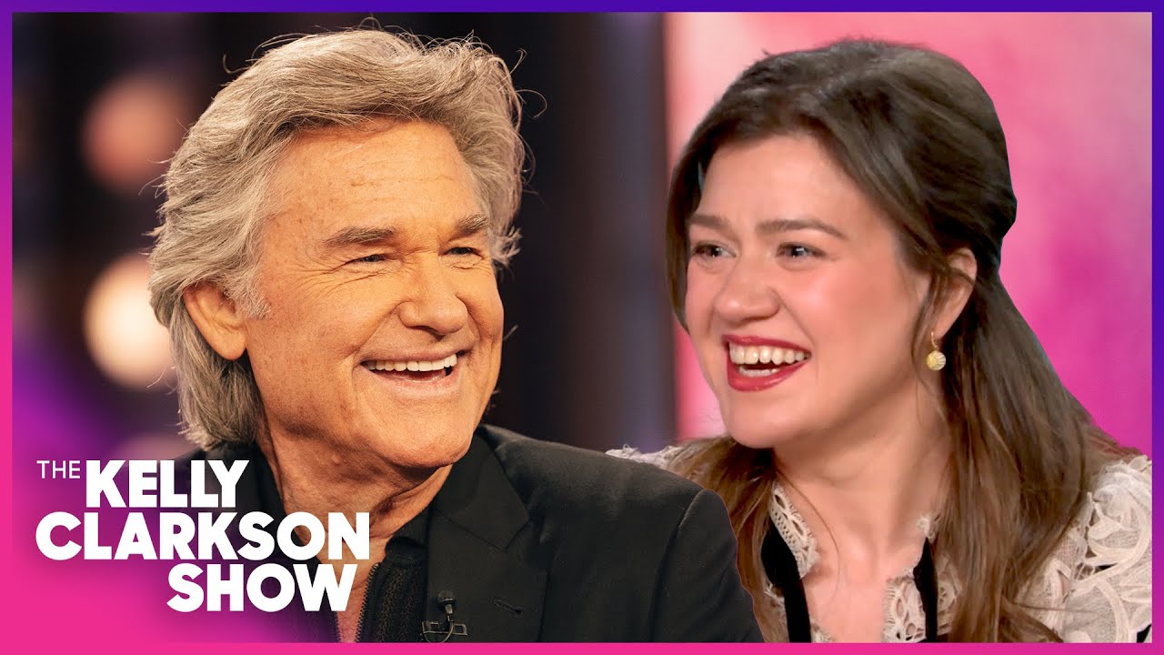 Kelly Clarkson Tries To Play It Cool With Kurt Russell