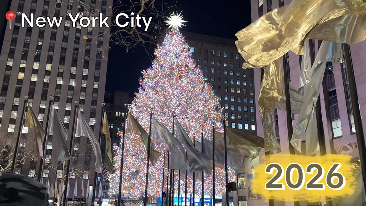 New Year’s Day In NYC (2026 🇺🇸) | Ball Drop, Rockefeller Tree & 5th Ave