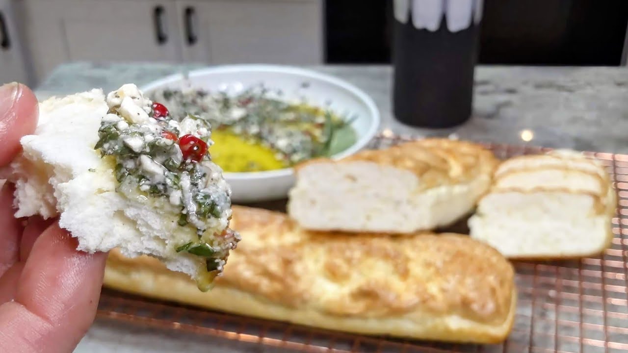 🫒The BEST Thing I've Tasted in a Long Time! 🤤 **BUTTER Baguettes & BREAD Dip** 🧈🥖 #keto