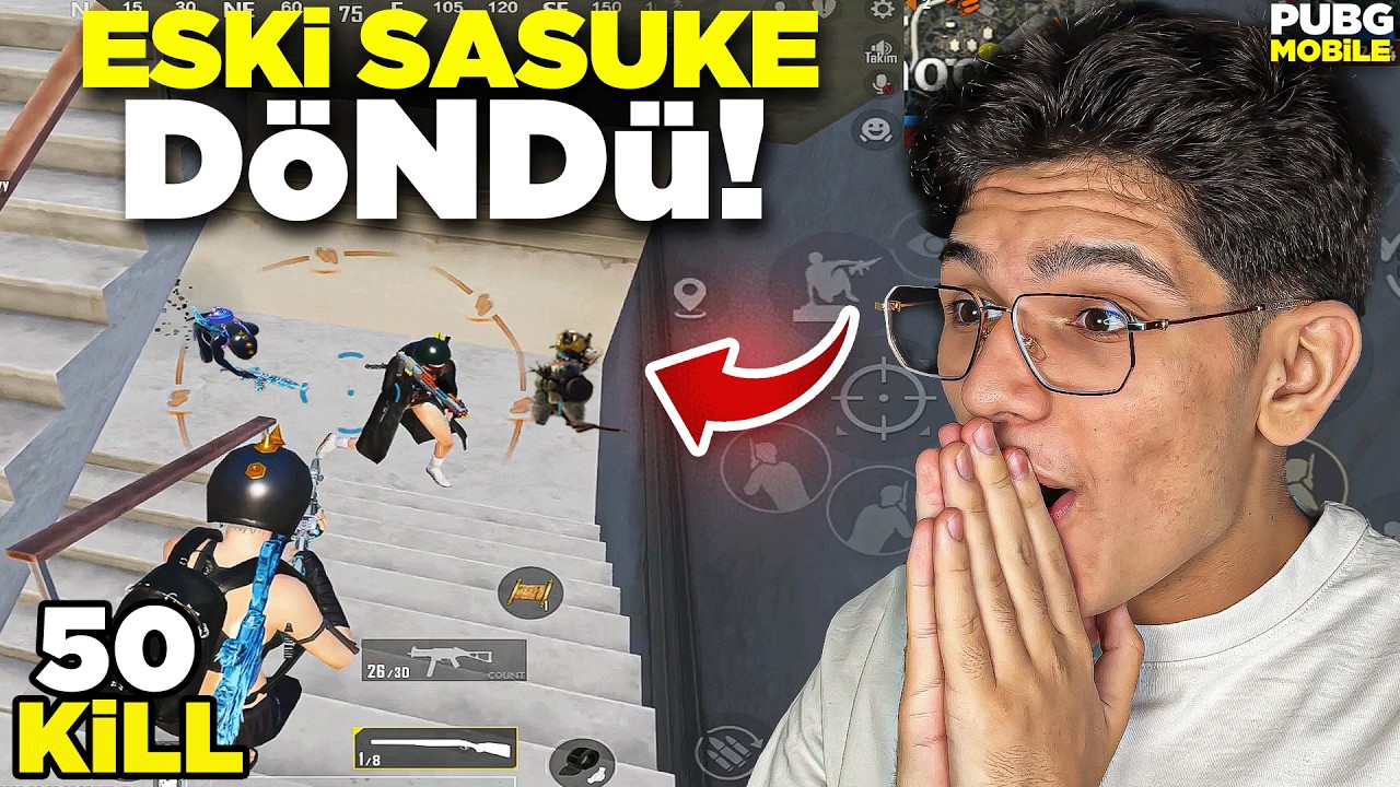 ESKİ SASUKE DÖNDÜ! POMPALI ALIP TOKİYİ BASTIM! - PUBG MOBİLE