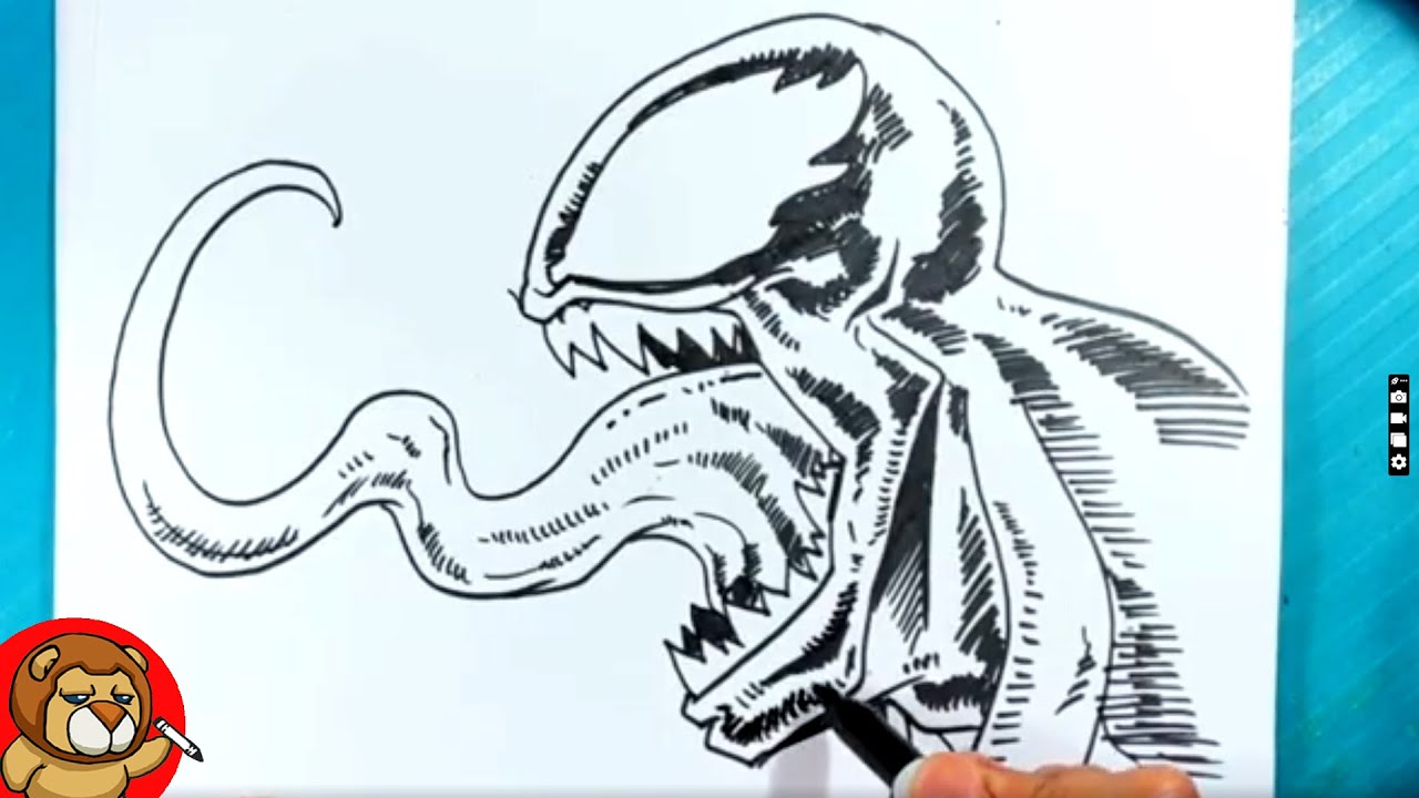 How to Draw VENOM - Draw Along