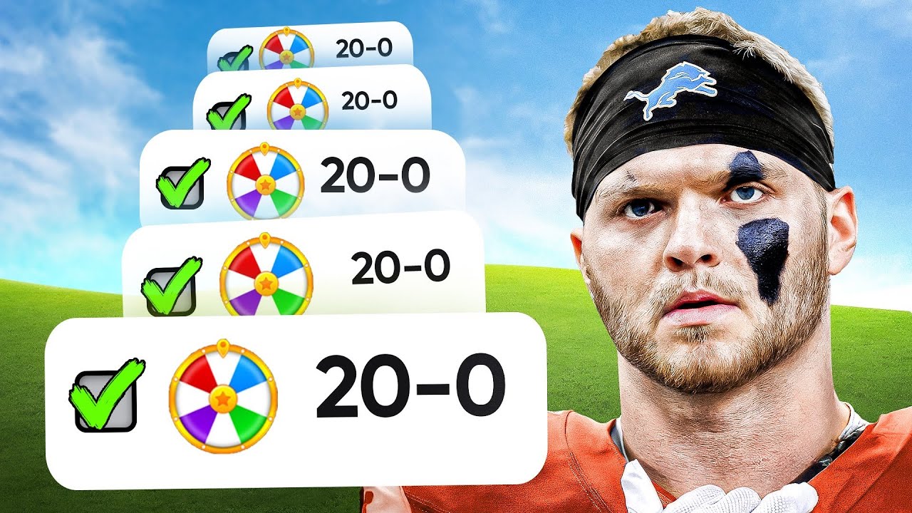 I Spin a Wheel of Jersey Numbers Until I Go 100-0