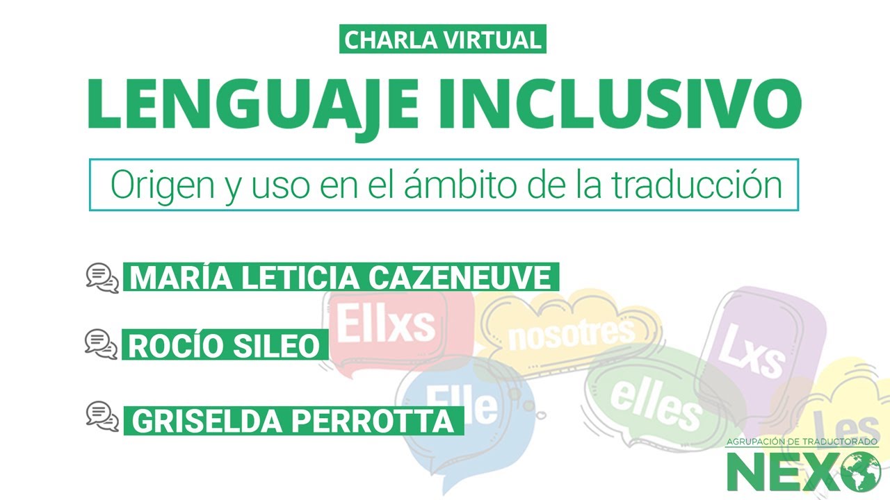 Charla virtual: Lenguaje inclusivo