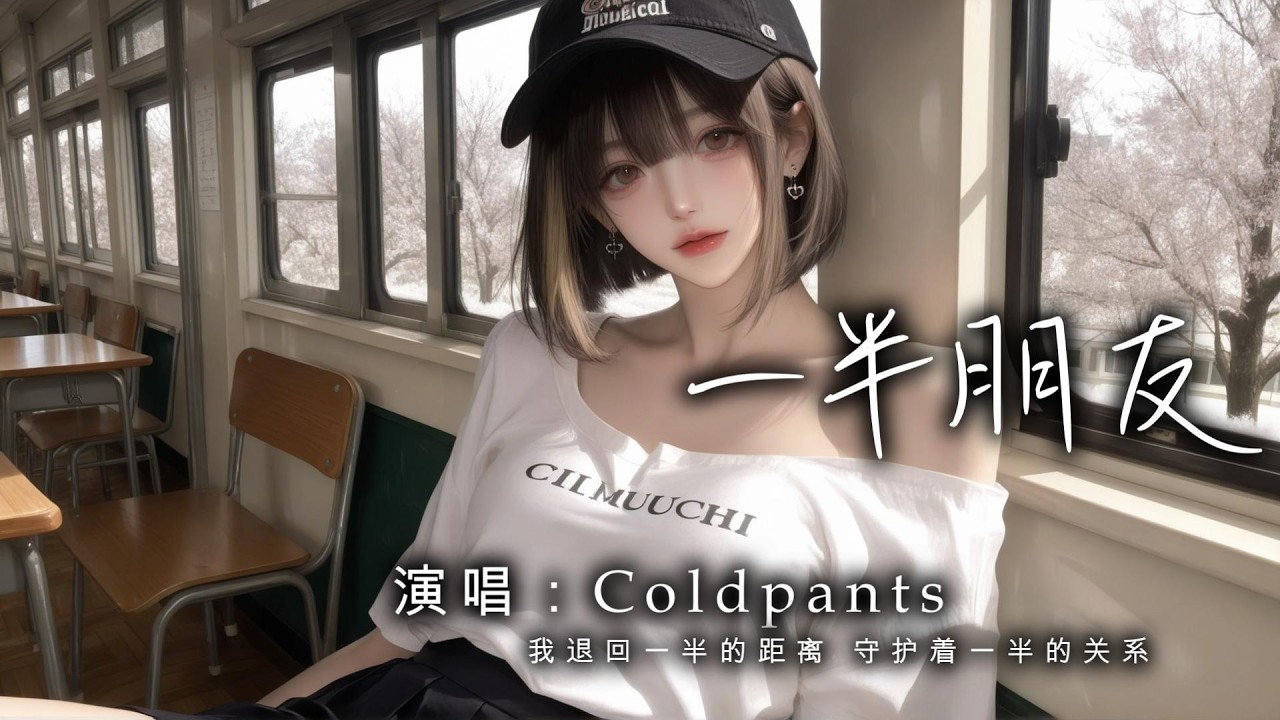 Coldpants - 一半朋友「我退回一半的距离 守护着一半的关系 带走我一半的青春 还有一半的秘密」【動態歌詞 | Pinyin Lyrics】♫
