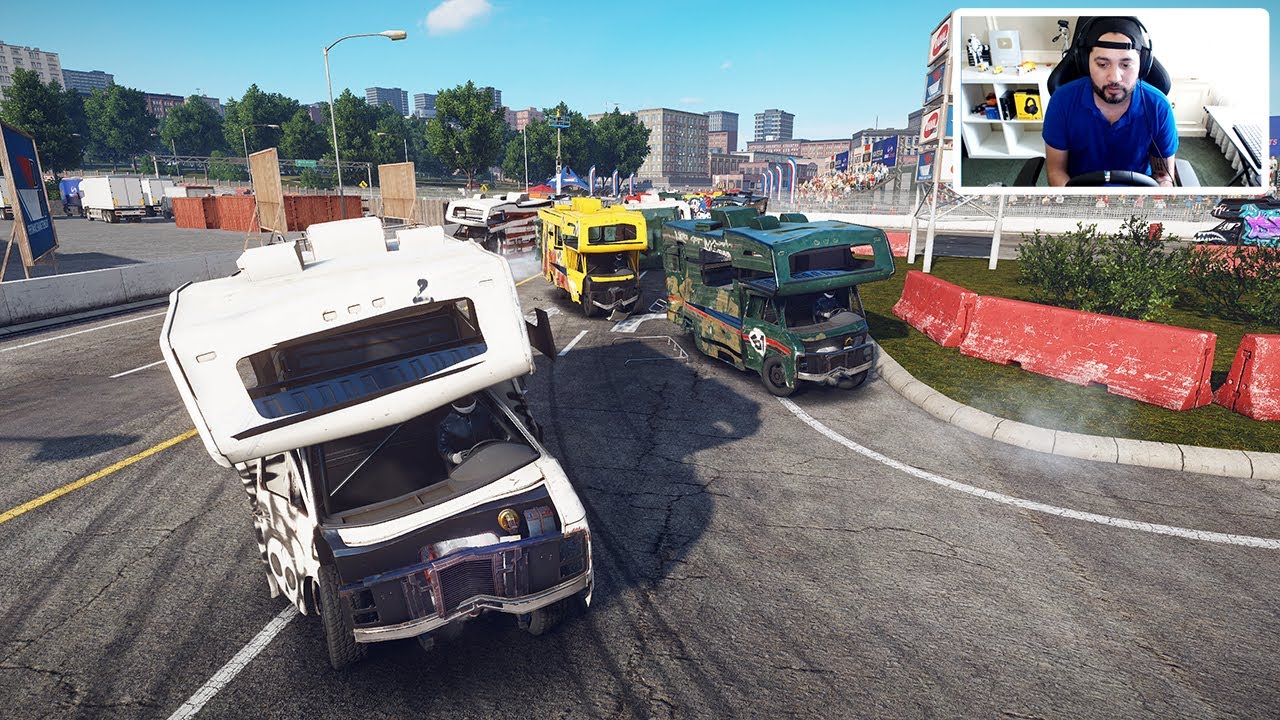 Demolemos 24 caravanas una locura Wreckfest