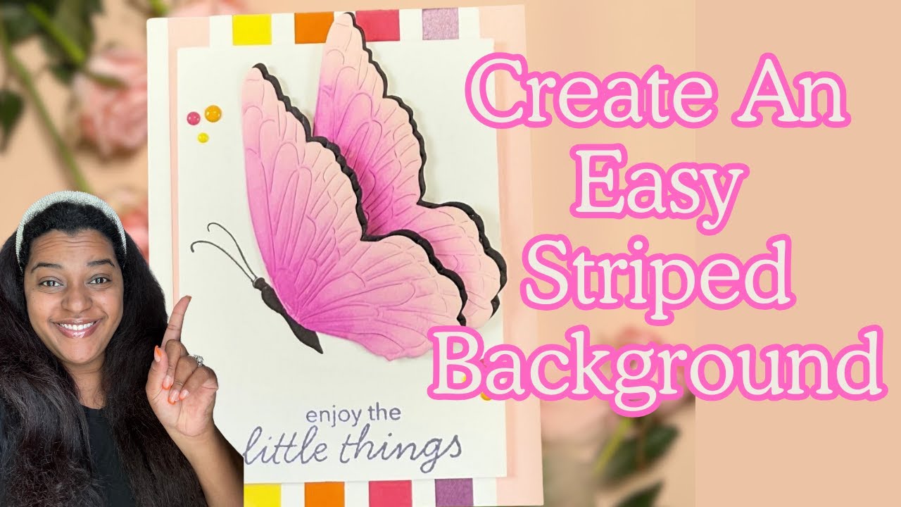 Create an EASY Striped Background